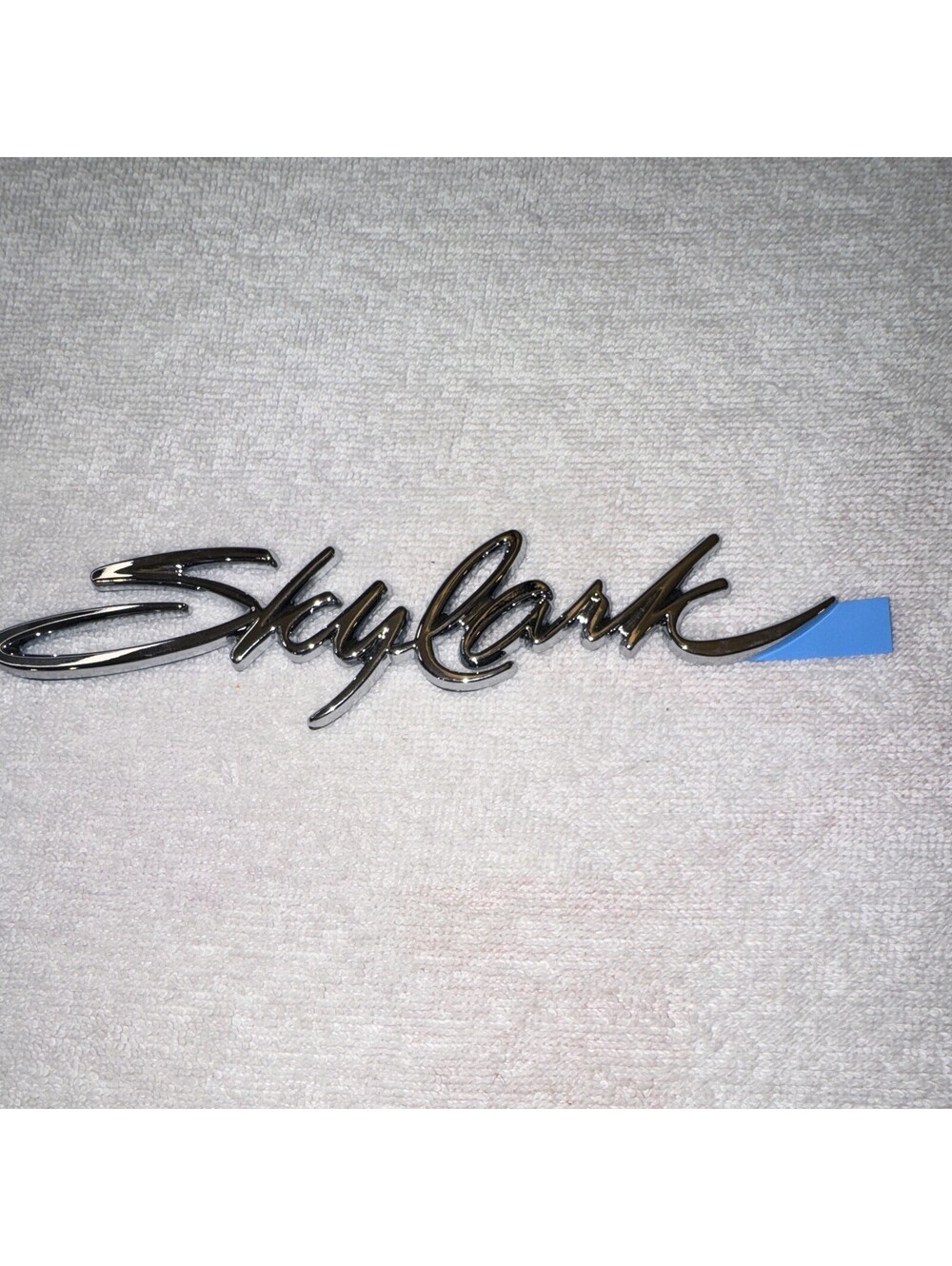 Buick OEM Skylark Chrome Plastic Script Emblem Badge Logo Nameplate Name Plate